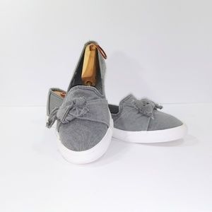 Rocket Dog Clarita Gray Bow Slip-ons Size 11